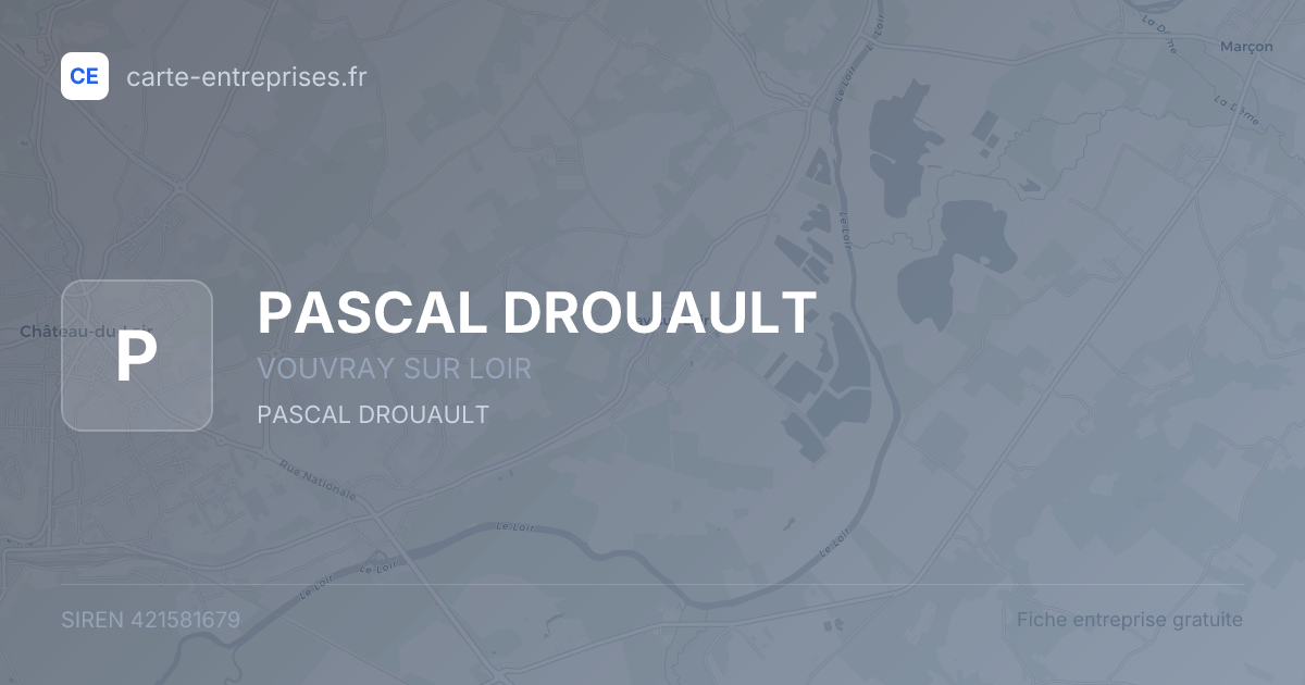 PASCAL DROUAULT — 421581679 — fiche entreprise