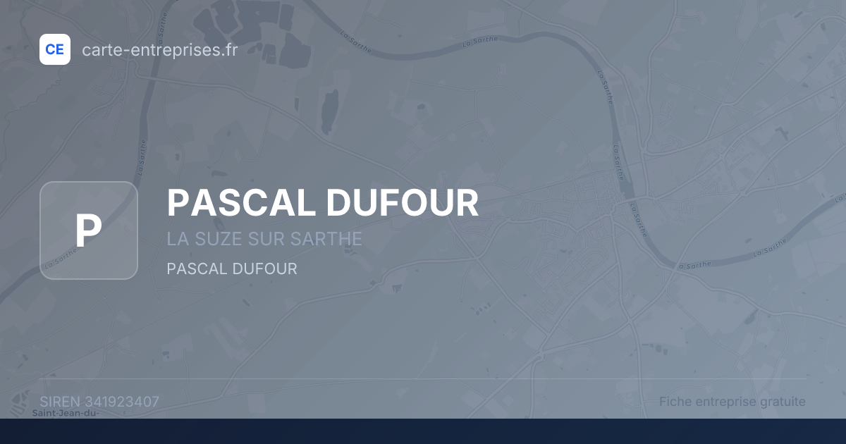 PASCAL DUFOUR — 341923407 — fiche entreprise