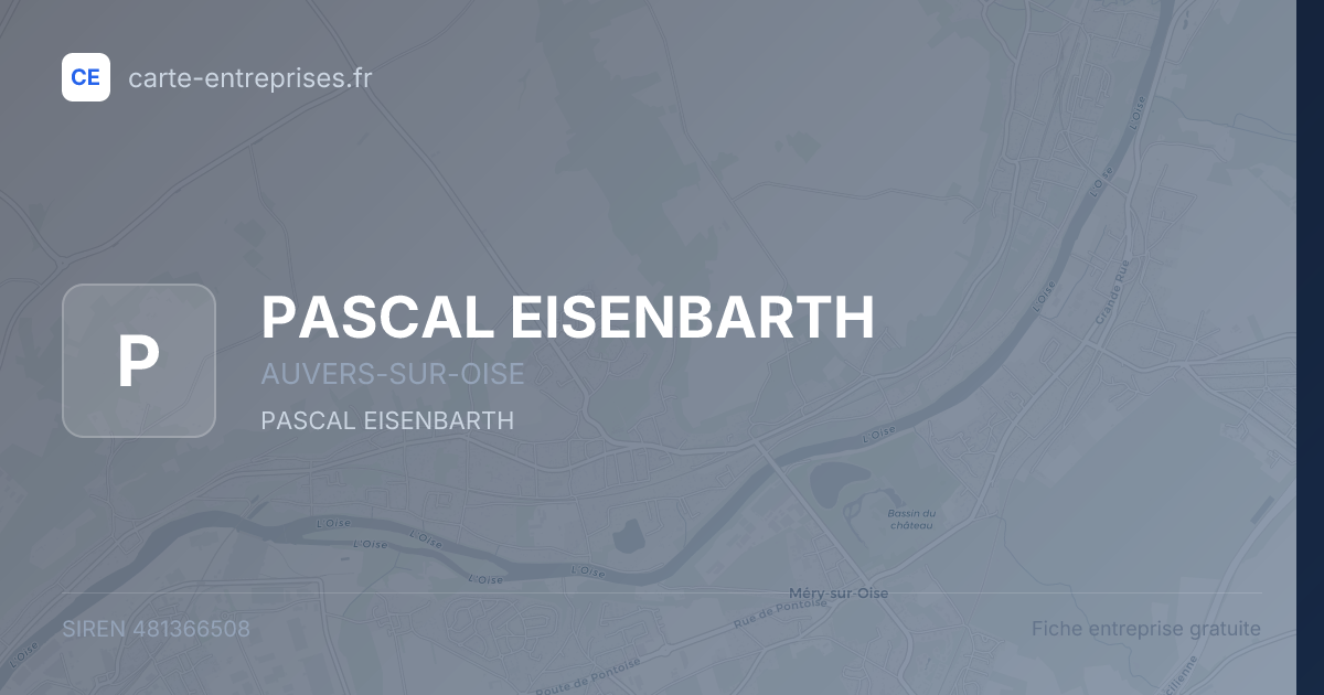 PASCAL EISENBARTH — 481366508 — fiche entreprise