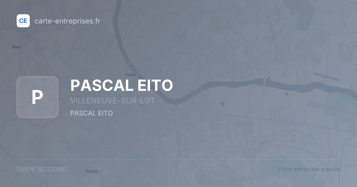 PASCAL EITO — 782220867 — fiche entreprise