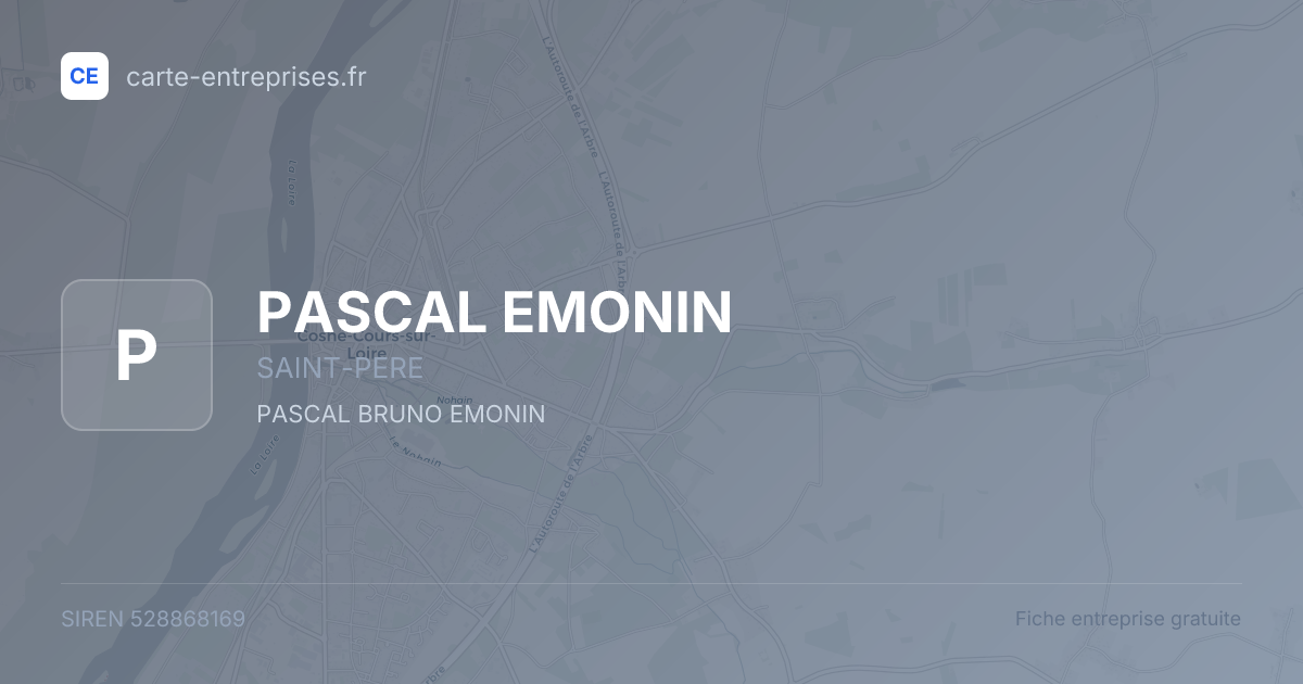 PASCAL EMONIN — 528868169 — fiche entreprise