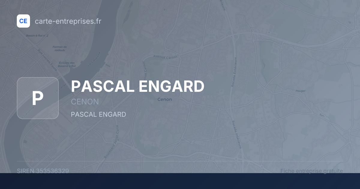 PASCAL ENGARD — 353536329 — fiche entreprise