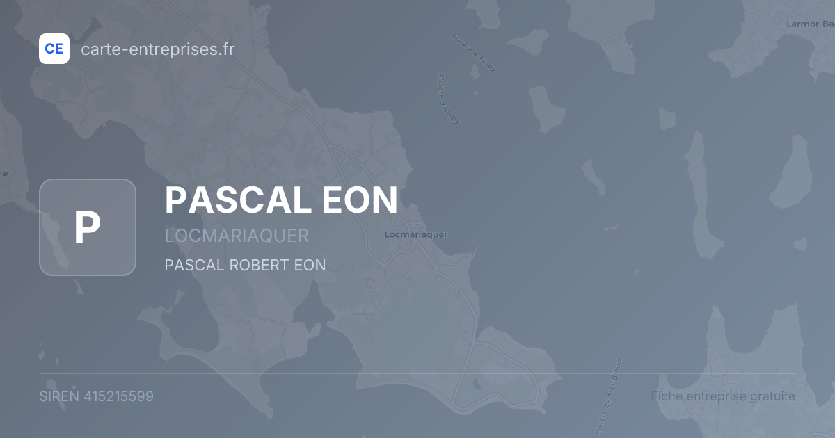 PASCAL EON — 415215599 — fiche entreprise