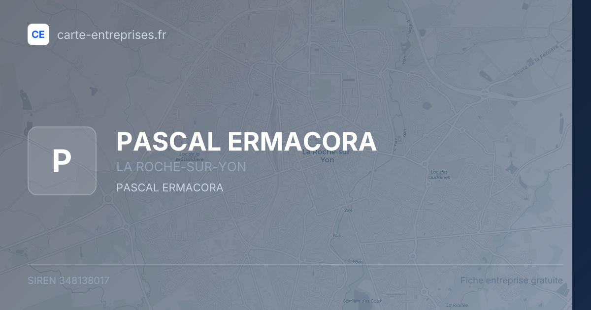 PASCAL ERMACORA — 348138017 — fiche entreprise