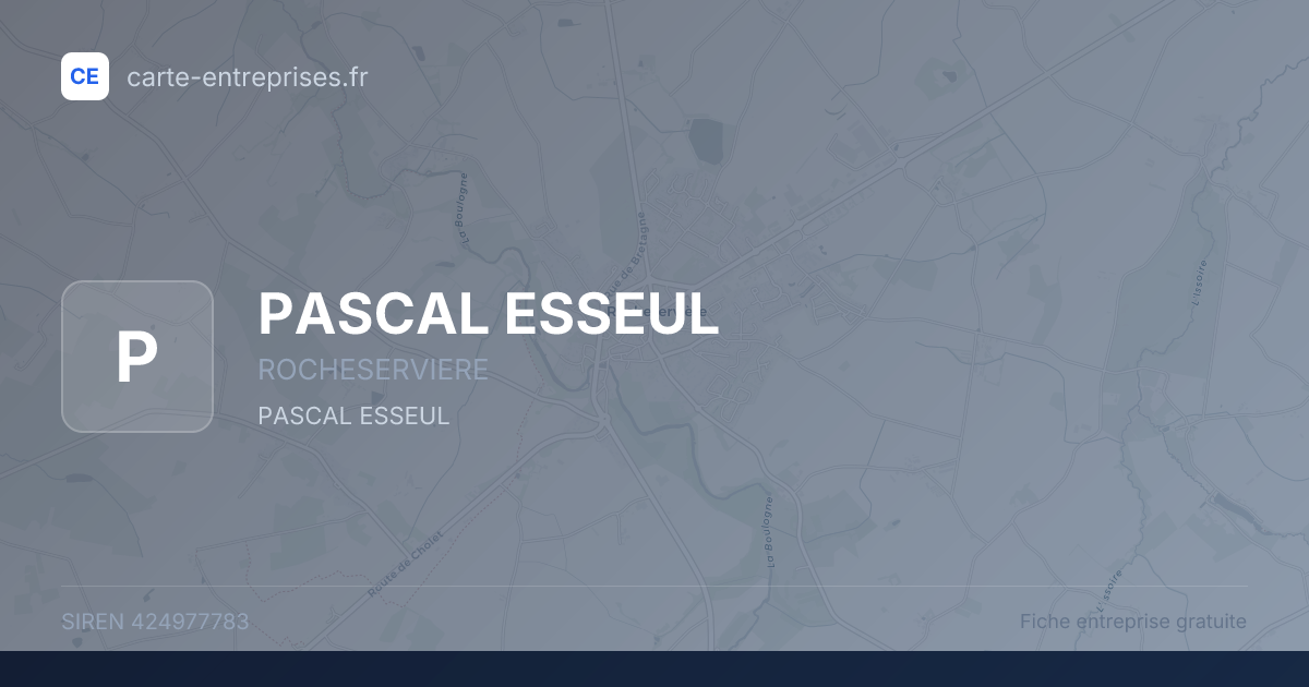 PASCAL ESSEUL — 424977783 — fiche entreprise