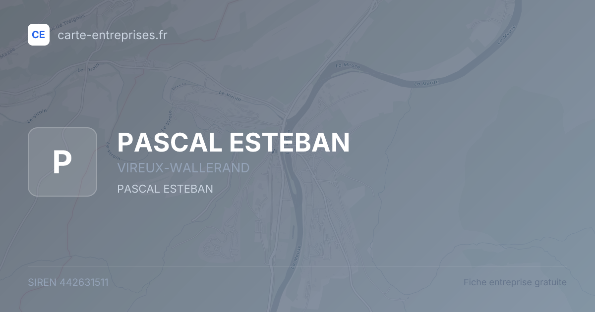 PASCAL ESTEBAN — 442631511 — fiche entreprise