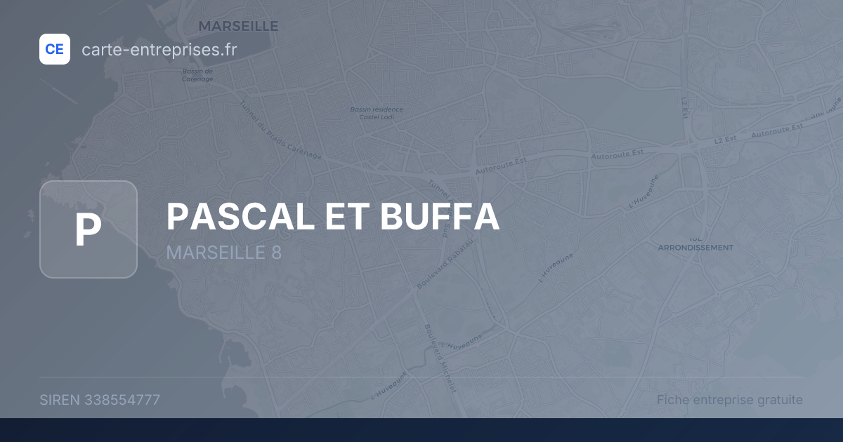 PASCAL ET BUFFA — 338554777 — fiche entreprise