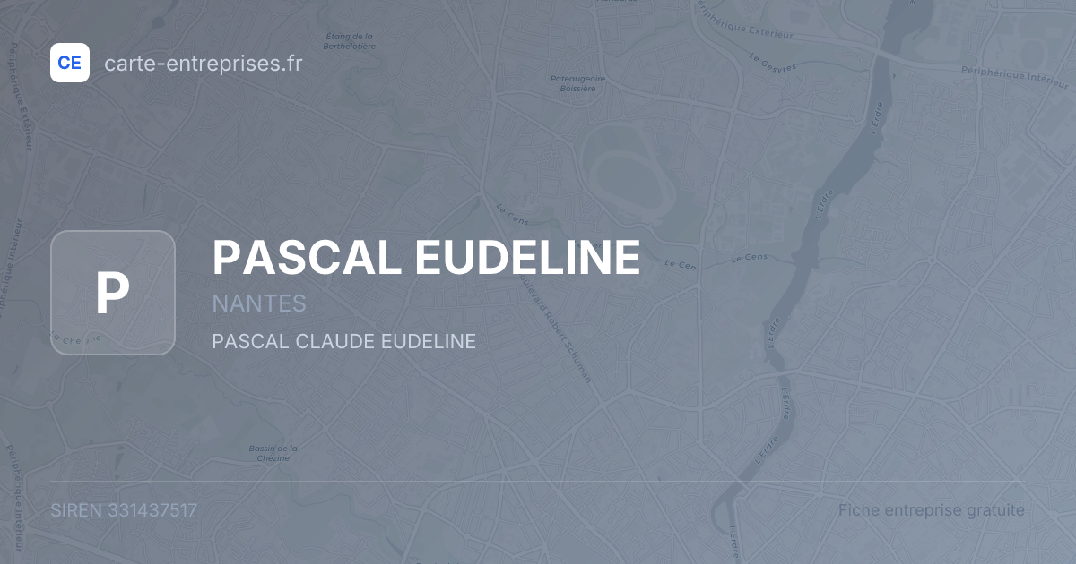 PASCAL EUDELINE — 331437517 — fiche entreprise