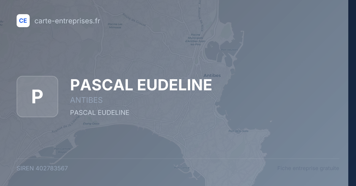 PASCAL EUDELINE — 402783567 — fiche entreprise
