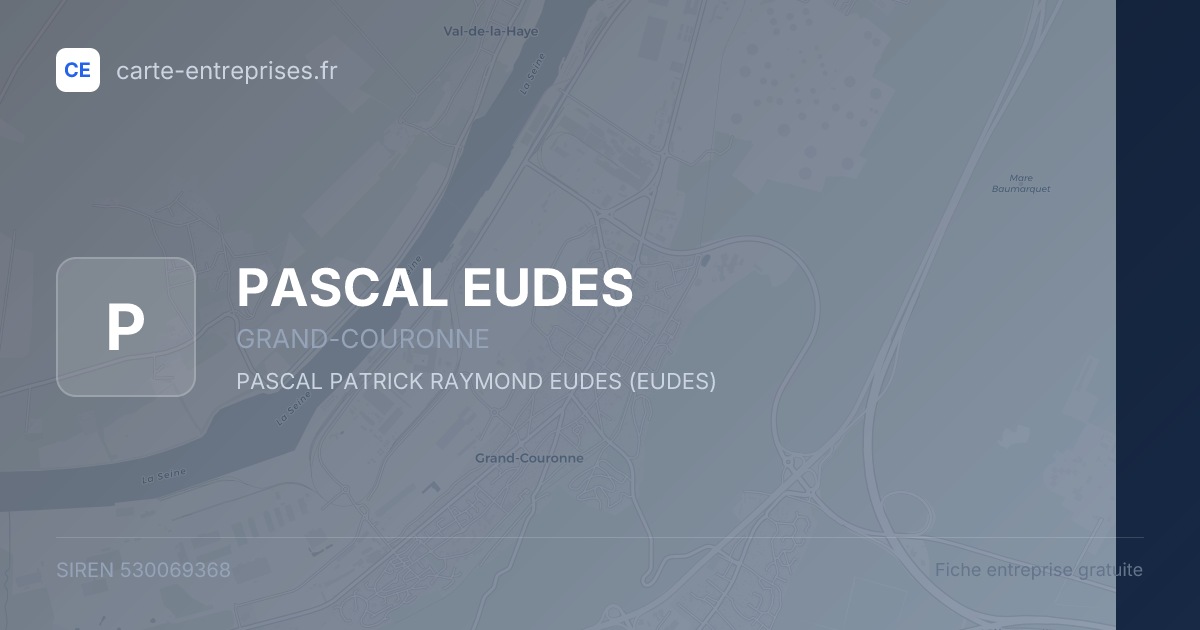 PASCAL EUDES — 530069368 — fiche entreprise