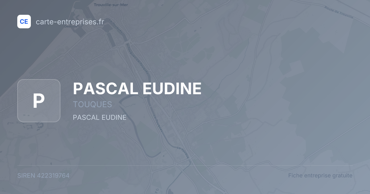 PASCAL EUDINE — 422319764 — fiche entreprise