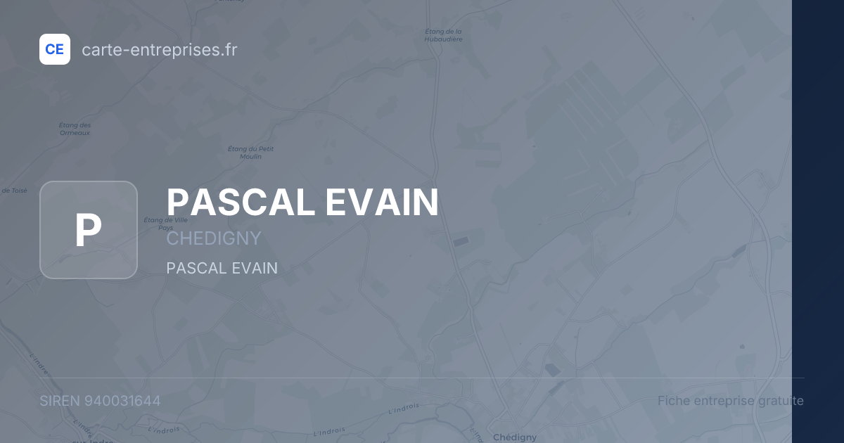 PASCAL EVAIN — 940031644 — fiche entreprise