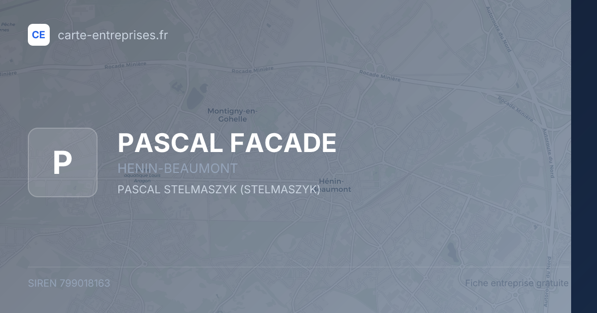 PASCAL FACADE — 799018163 — fiche entreprise
