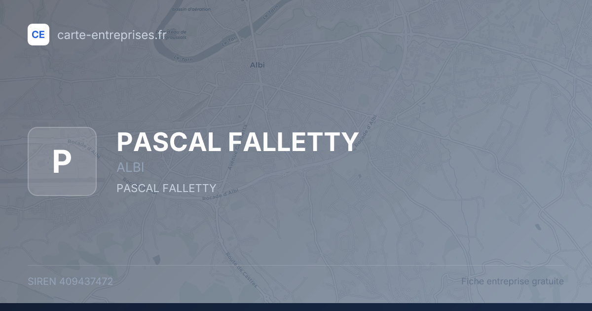 PASCAL FALLETTY — 409437472 — fiche entreprise