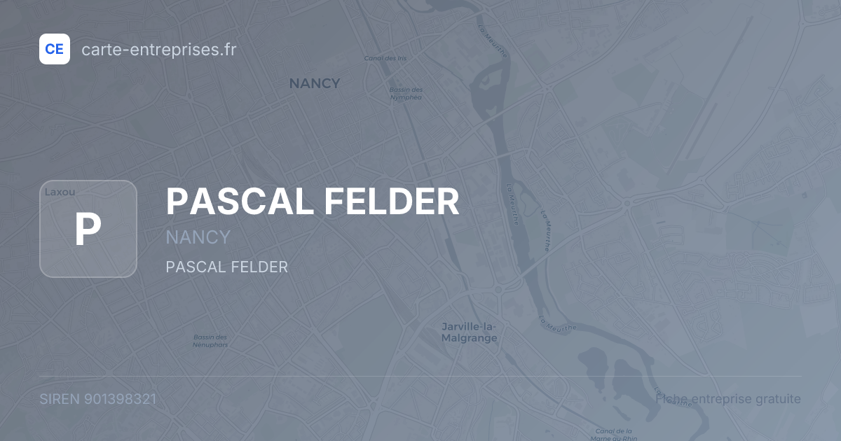 PASCAL FELDER — 901398321 — fiche entreprise