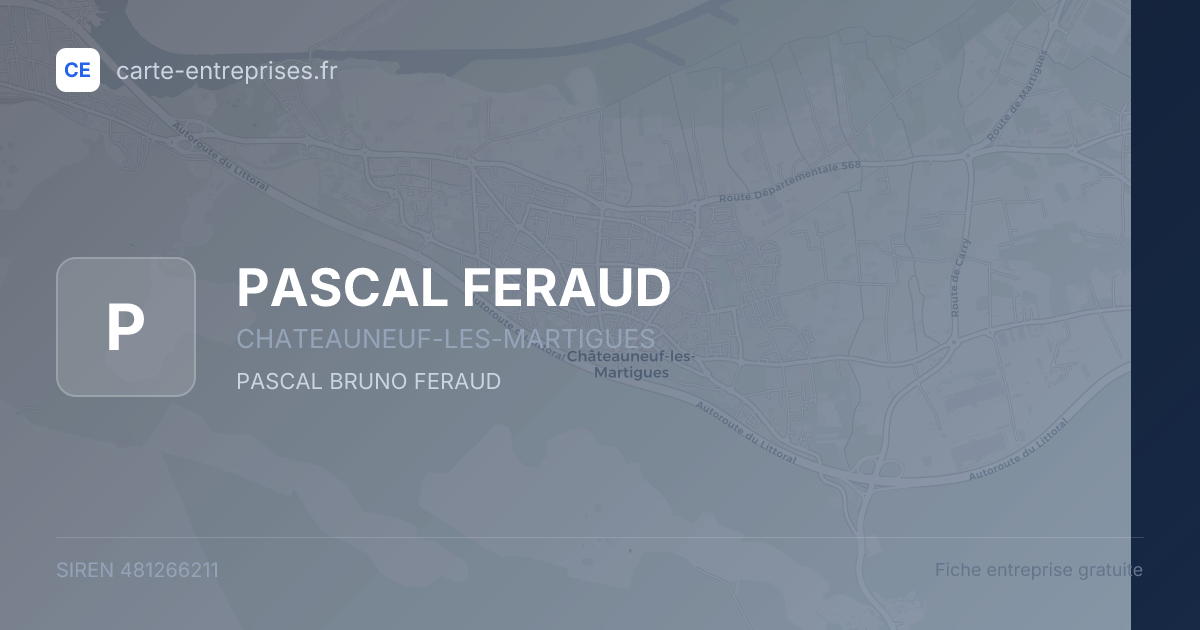 PASCAL FERAUD — 481266211 — fiche entreprise