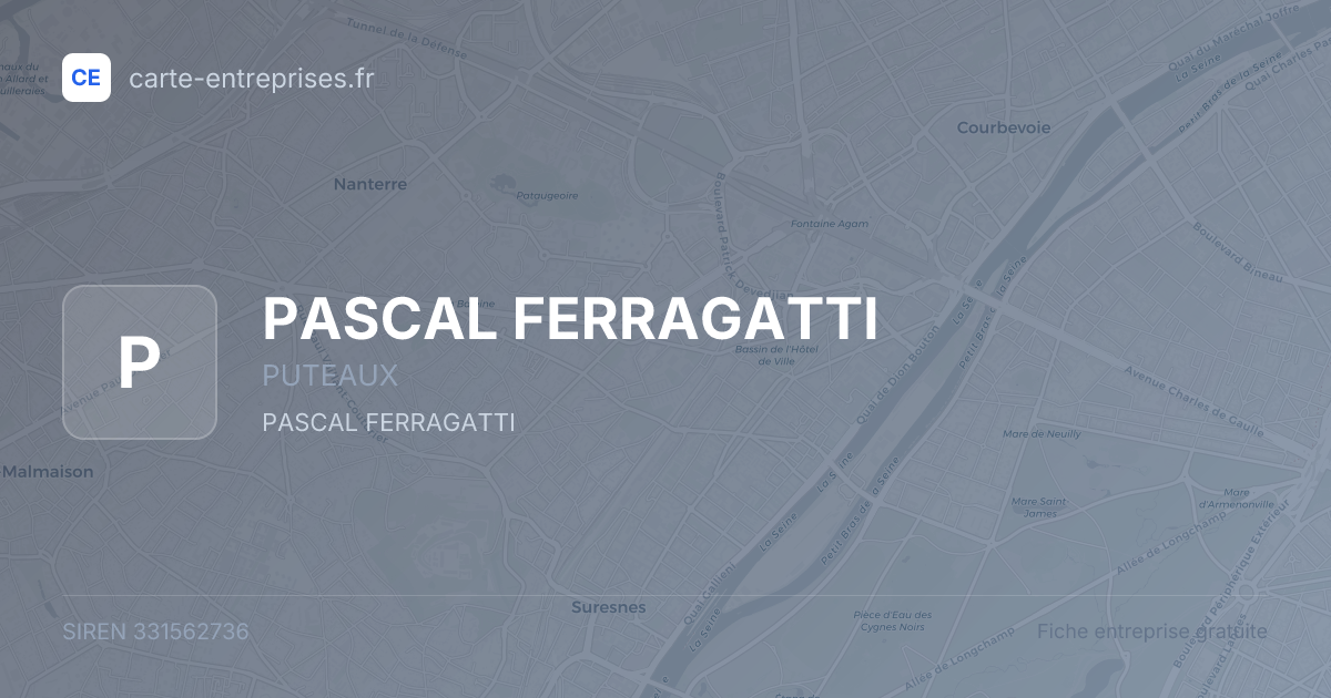 PASCAL FERRAGATTI — 331562736 — fiche entreprise