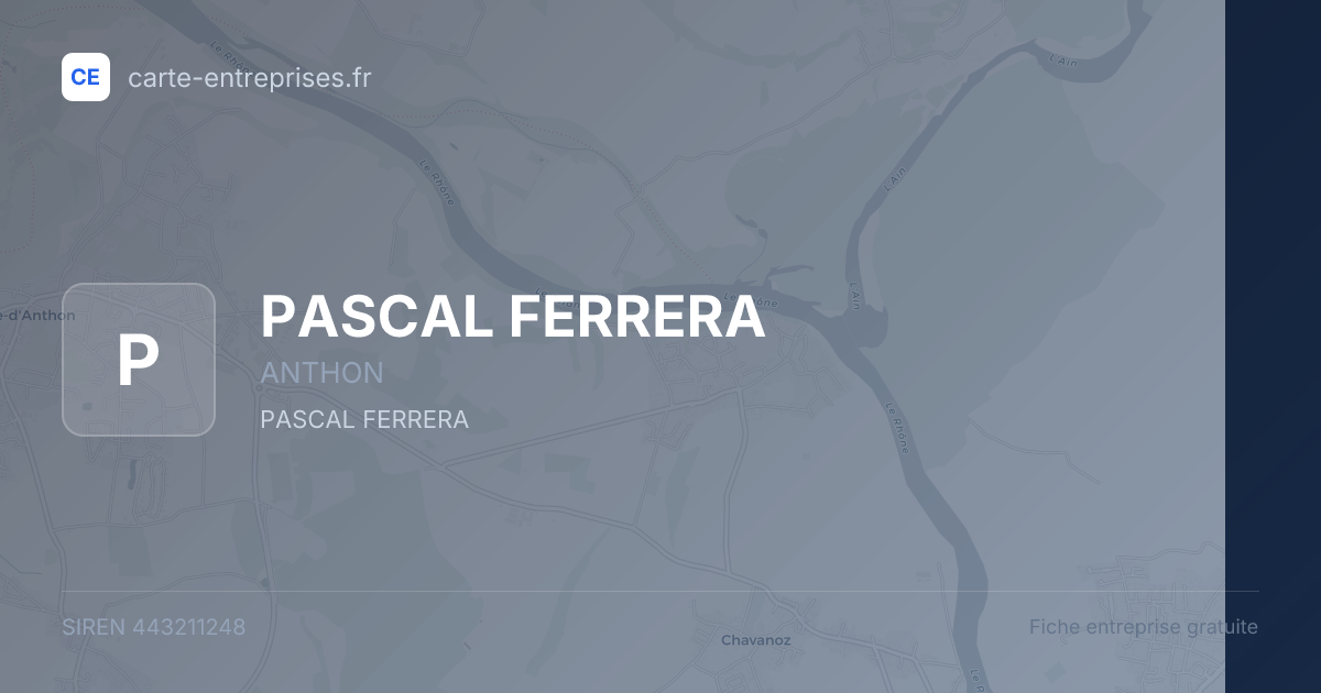 PASCAL FERRERA — 443211248 — fiche entreprise