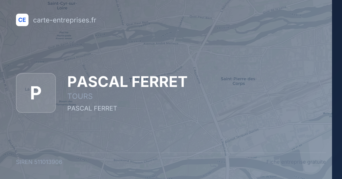 PASCAL FERRET — 511013906 — fiche entreprise