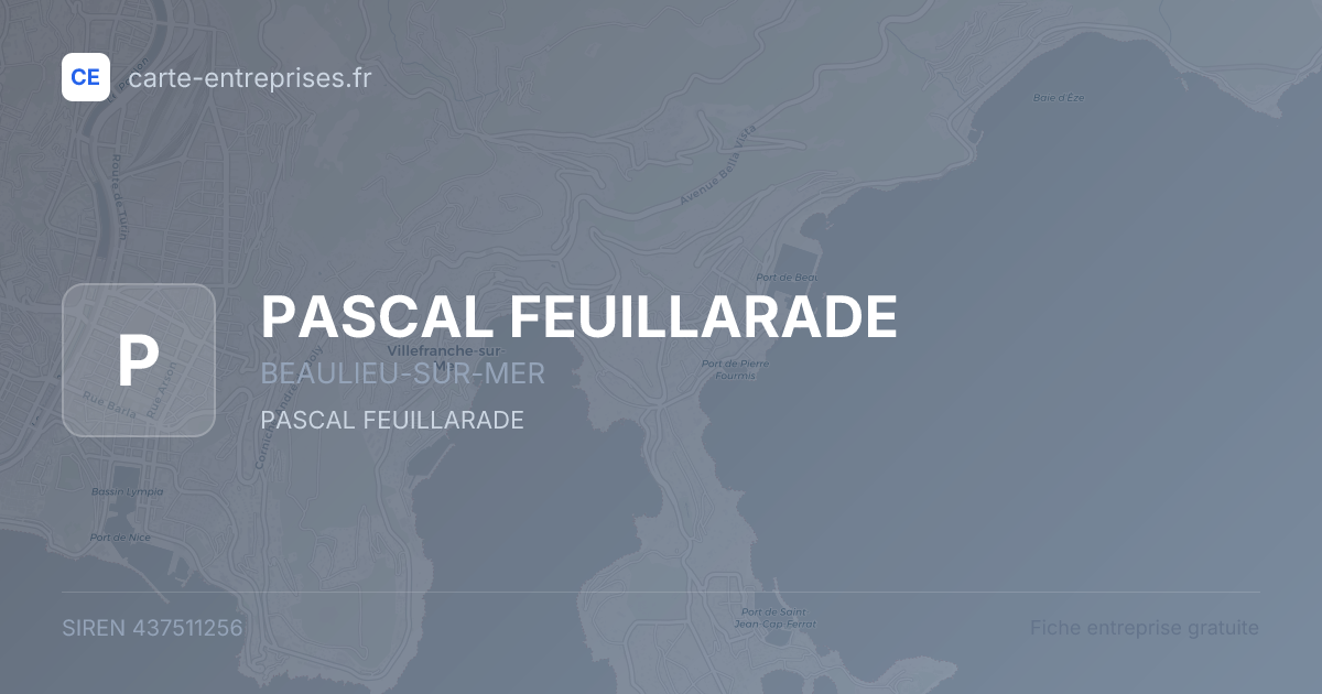 PASCAL FEUILLARADE — 437511256 — fiche entreprise