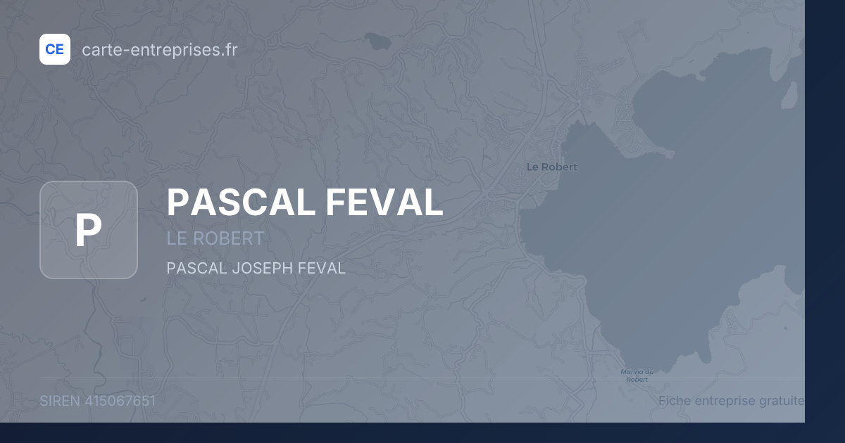 PASCAL FEVAL — 415067651 — fiche entreprise