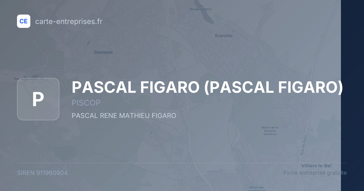 PASCAL FIGARO — 911960904 — fiche entreprise