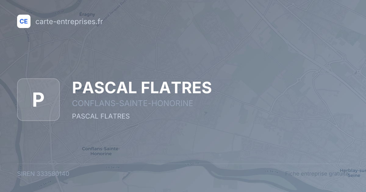 PASCAL FLATRES — 333580140 — fiche entreprise