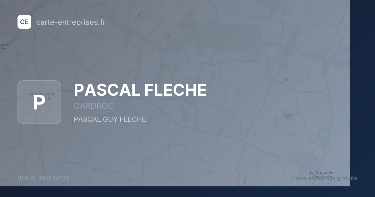 PASCAL FLECHE — 398614131 — fiche entreprise