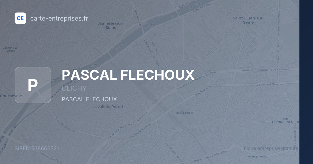 PASCAL FLECHOUX — 538662321 — fiche entreprise