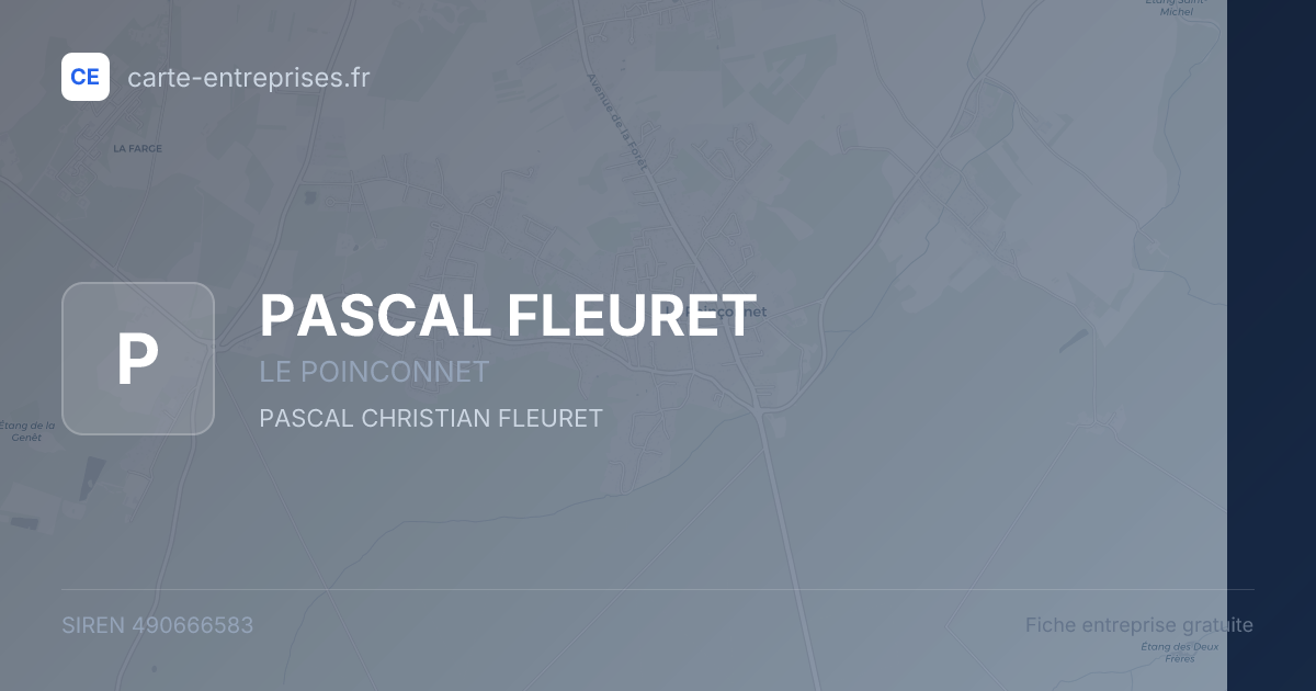 PASCAL FLEURET — 490666583 — fiche entreprise