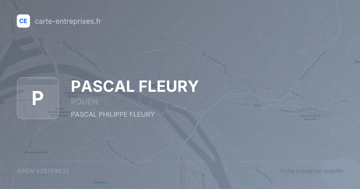 PASCAL FLEURY — 428769632 — fiche entreprise