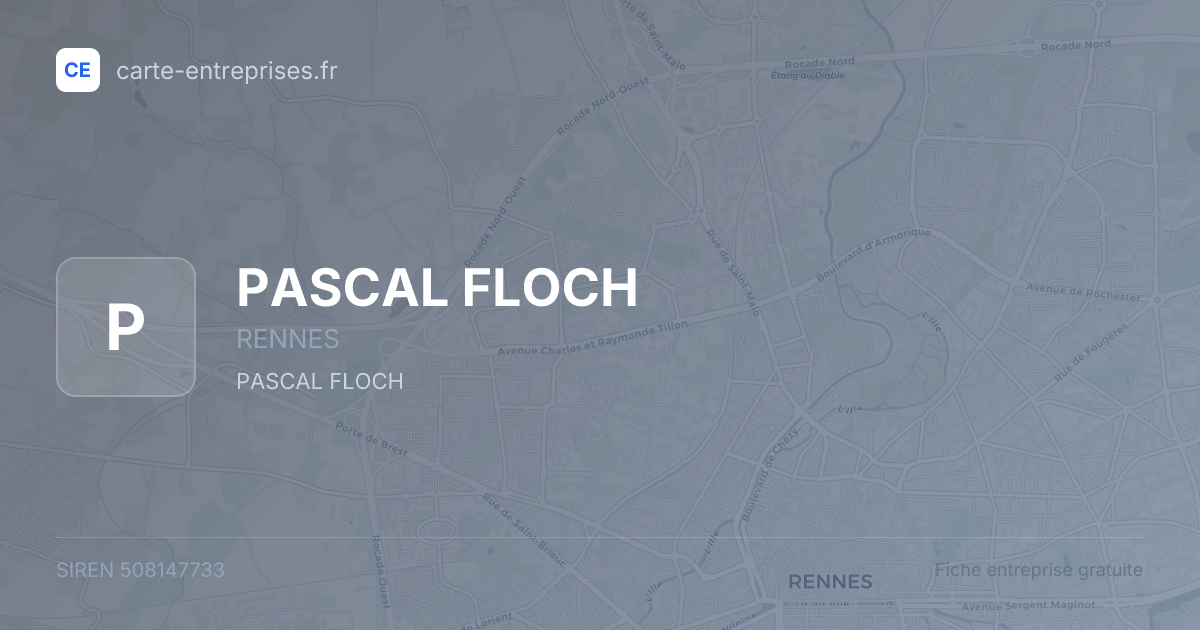 PASCAL FLOCH — 508147733 — fiche entreprise