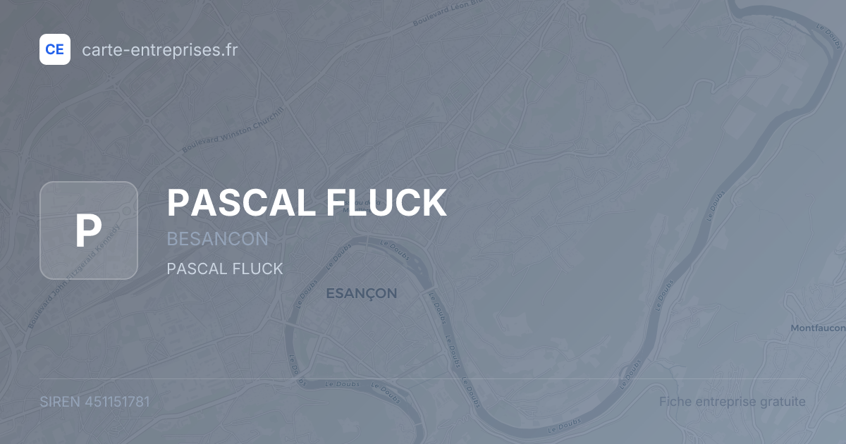 PASCAL FLUCK — 451151781 — fiche entreprise