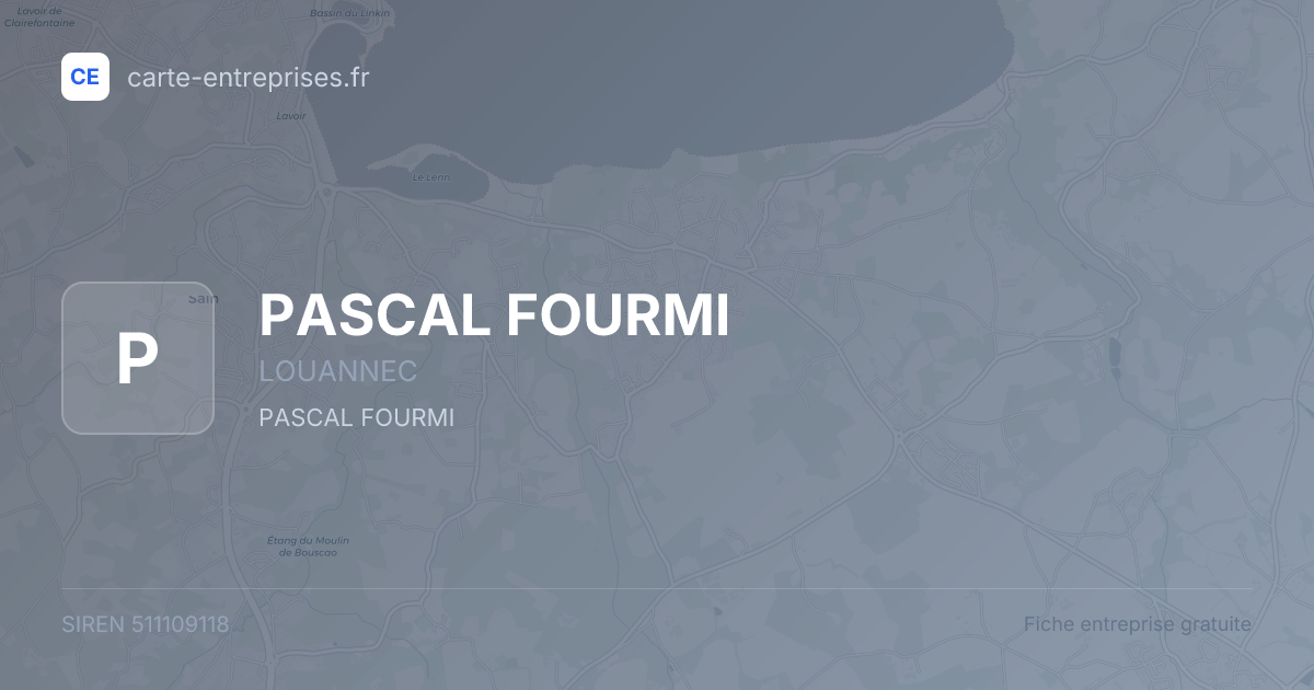 PASCAL FOURMI — 511109118 — fiche entreprise