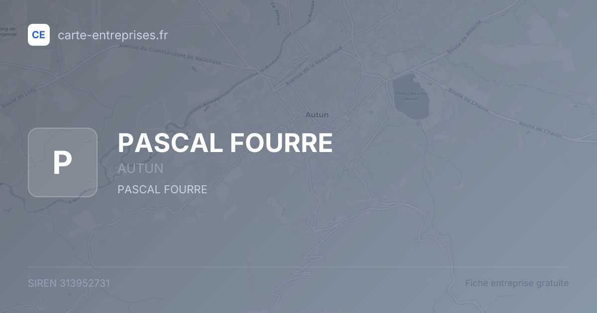 PASCAL FOURRE — 313952731 — fiche entreprise