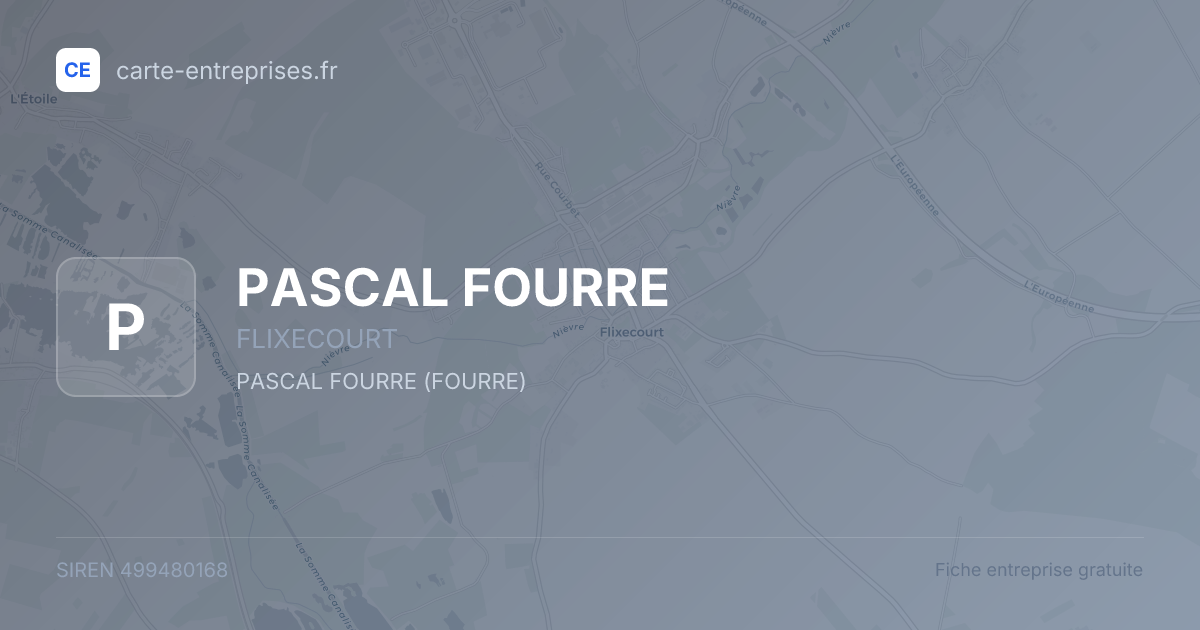 PASCAL FOURRE — 499480168 — fiche entreprise