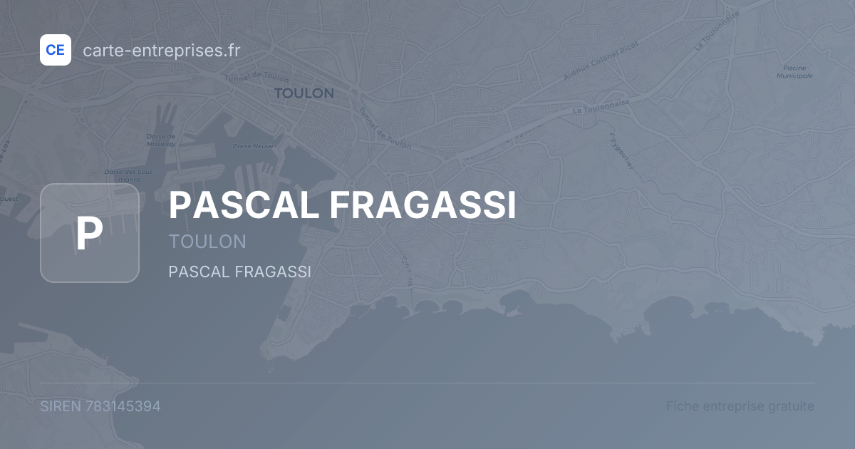 PASCAL FRAGASSI — 783145394 — fiche entreprise