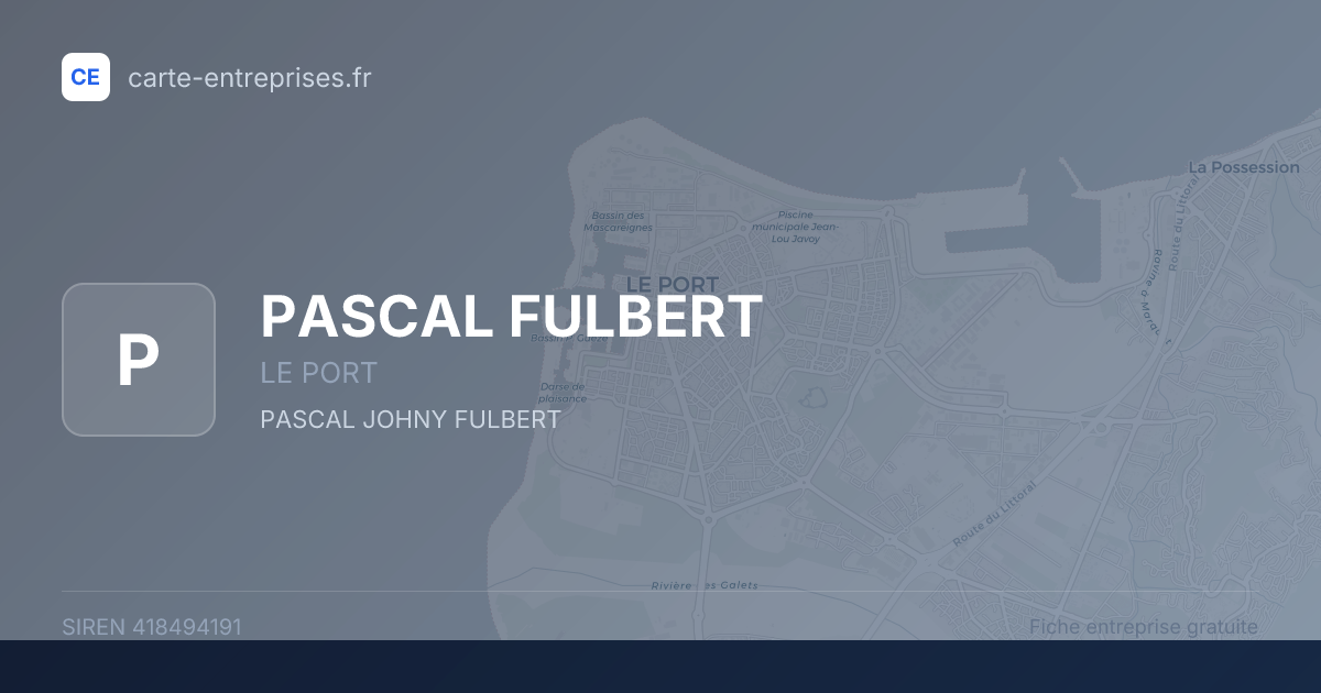 PASCAL FULBERT — 418494191 — fiche entreprise