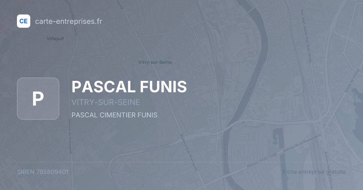 PASCAL FUNIS — 785809401 — fiche entreprise