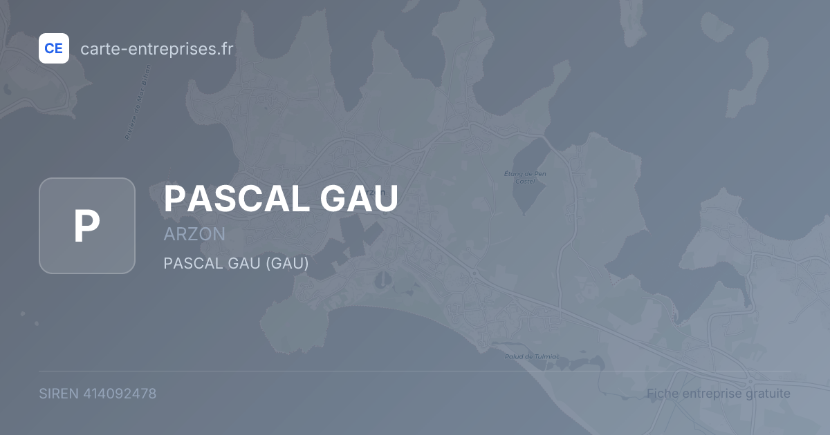 PASCAL GAU — 414092478 — fiche entreprise