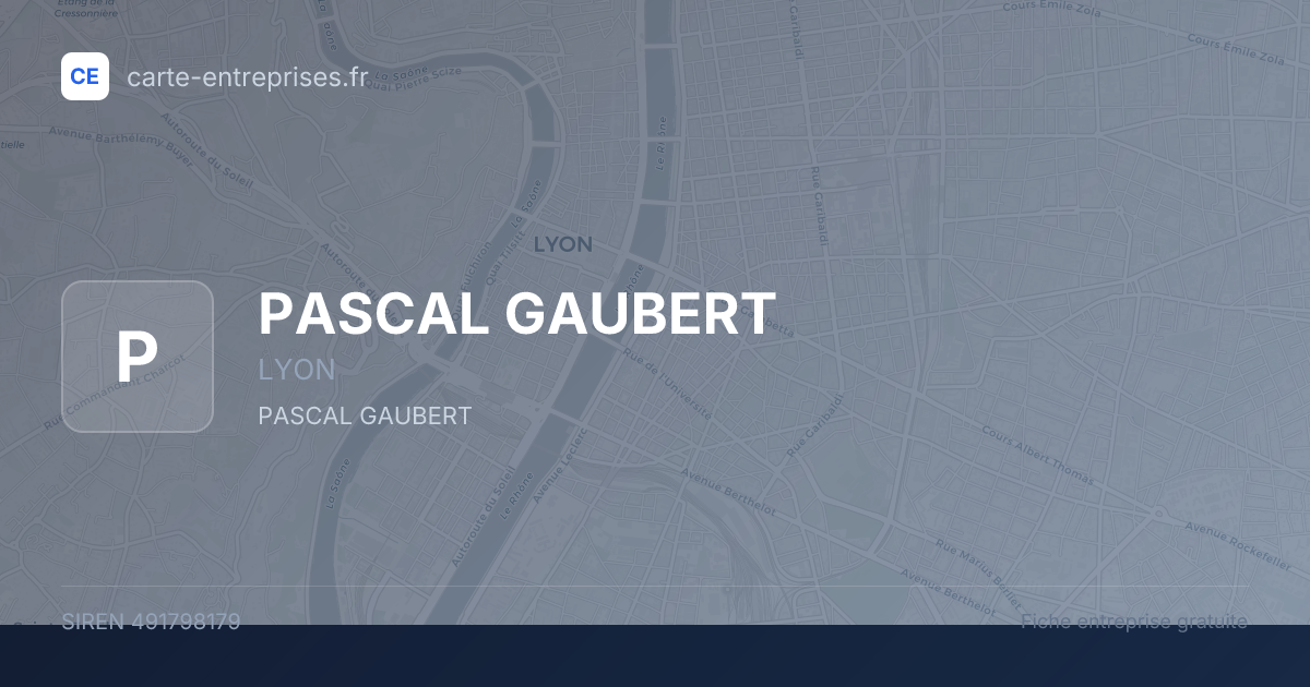 PASCAL GAUBERT — 491798179 — fiche entreprise