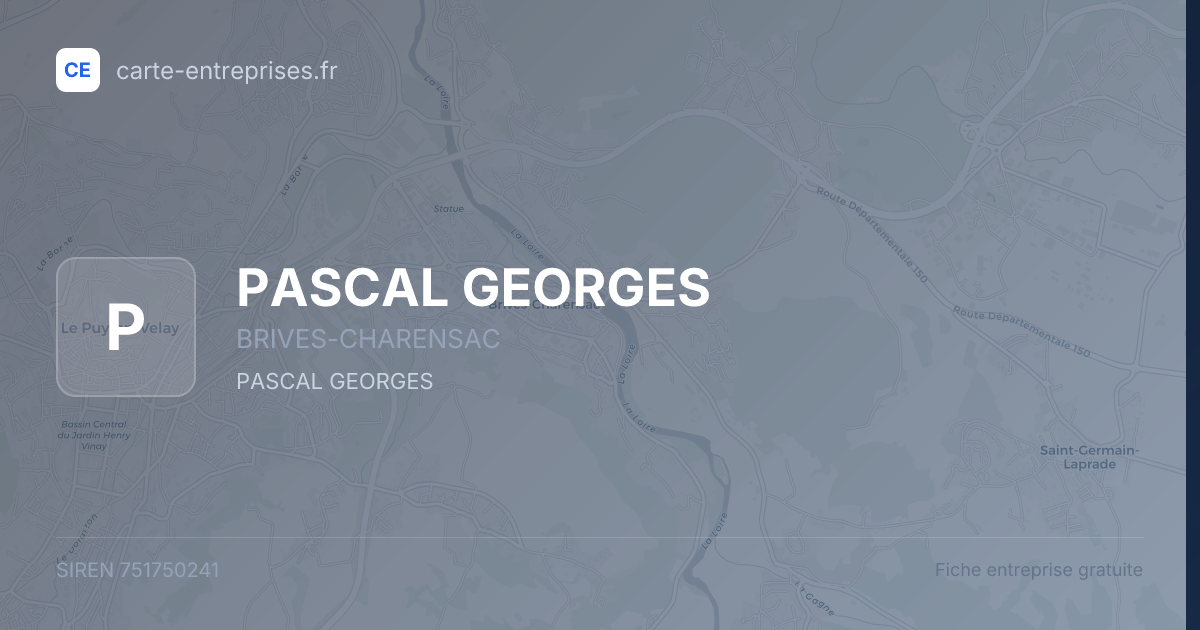 PASCAL GEORGES — 751750241 — fiche entreprise