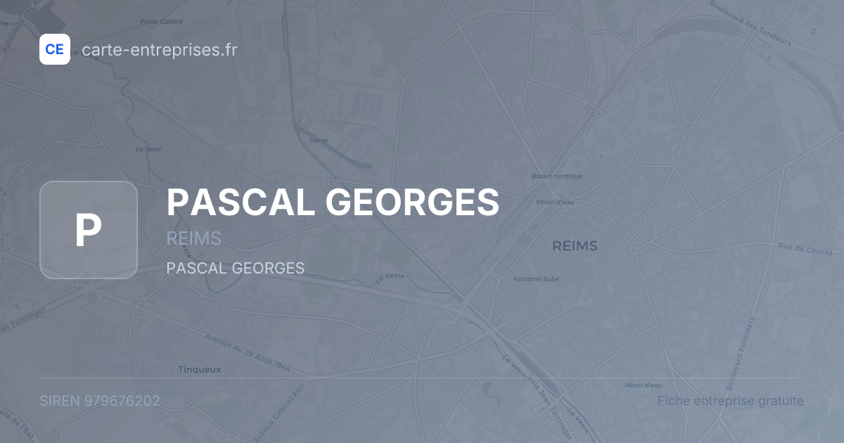 PASCAL GEORGES — 979676202 — fiche entreprise