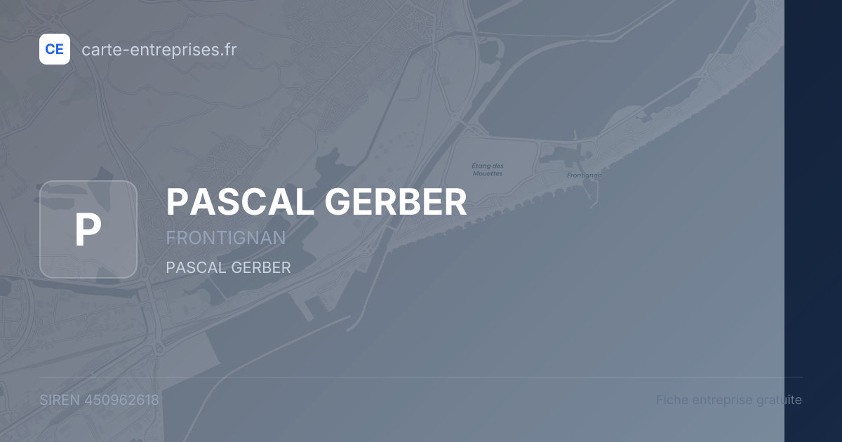 PASCAL GERBER — 450962618 — fiche entreprise