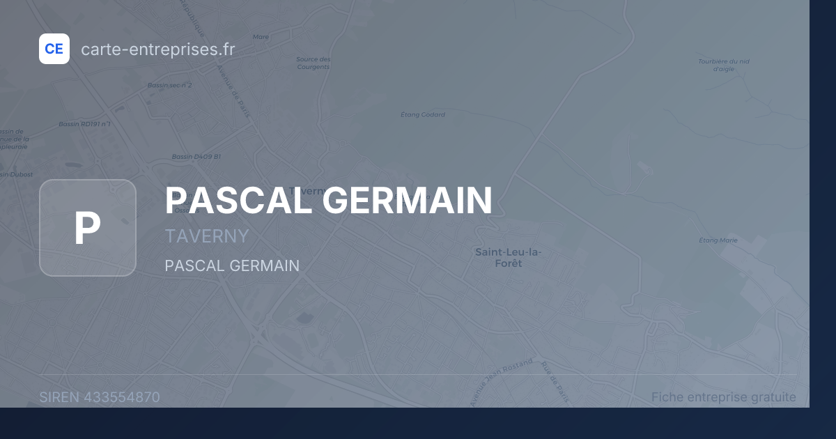 PASCAL GERMAIN — 433554870 — fiche entreprise