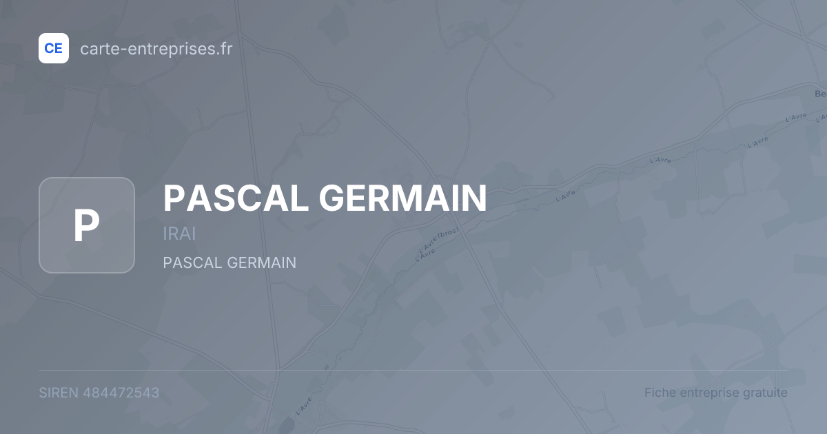 PASCAL GERMAIN — 484472543 — fiche entreprise