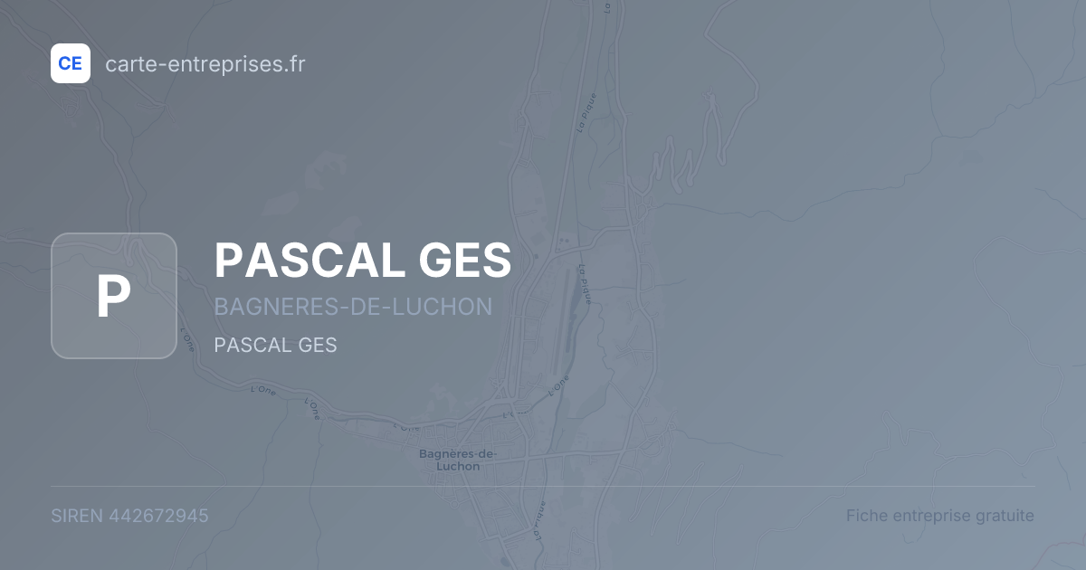 PASCAL GES — 442672945 — fiche entreprise
