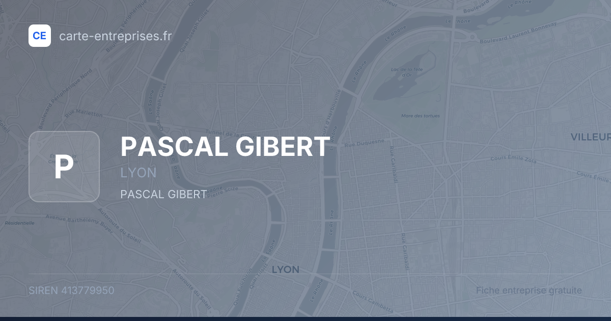 PASCAL GIBERT — 413779950 — fiche entreprise
