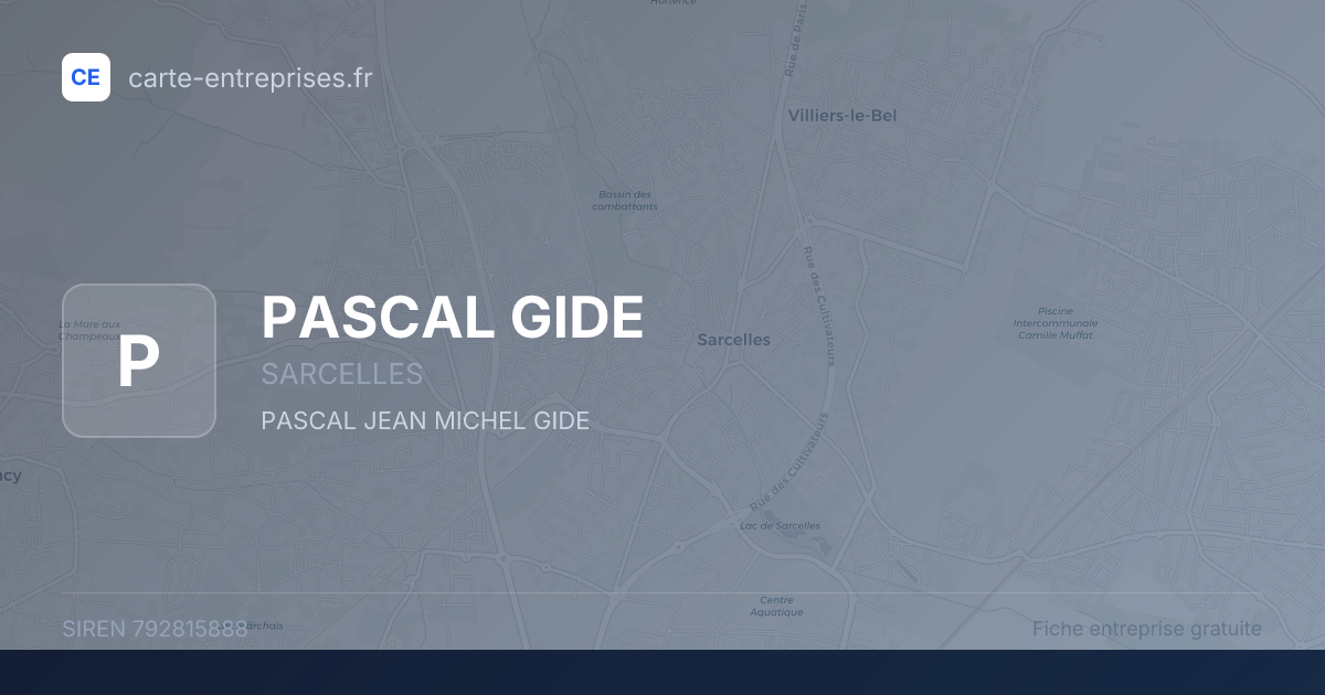PASCAL GIDE — 792815888 — fiche entreprise