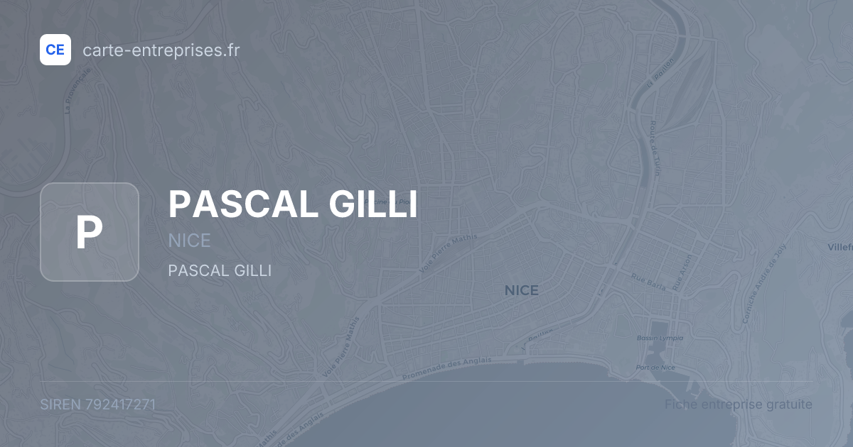 PASCAL GILLI — 792417271 — fiche entreprise
